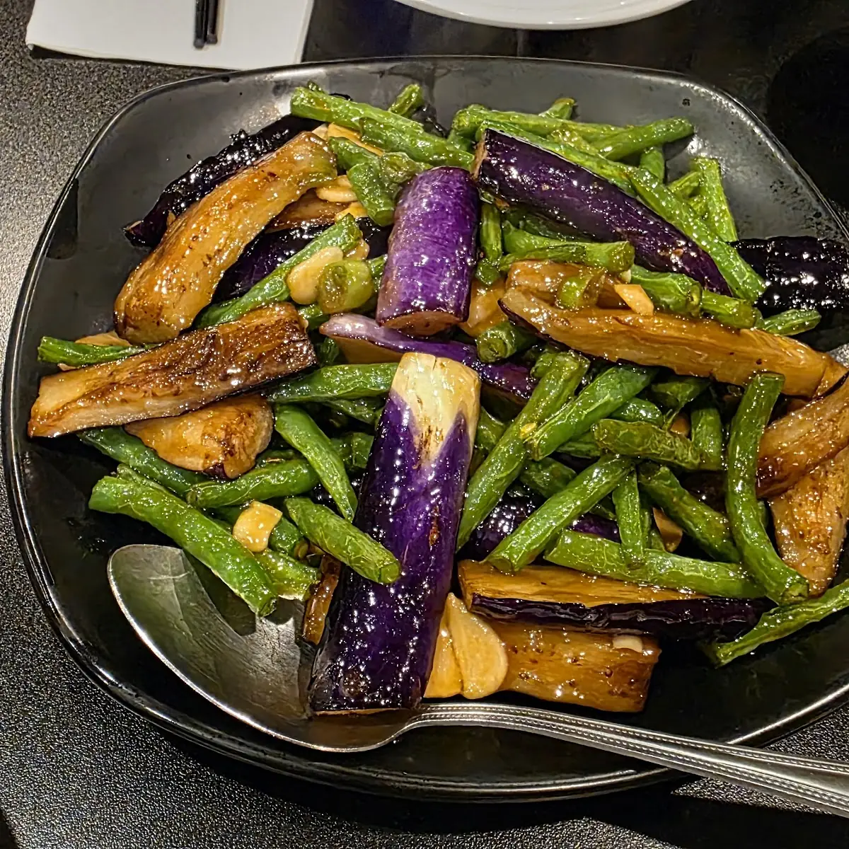 string bean & eggplant combo 豆角焖茄子套餐